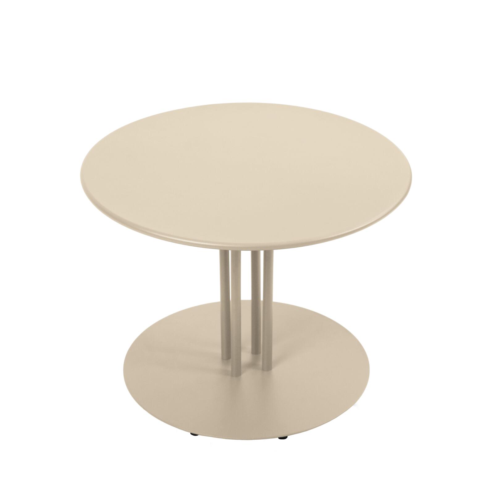 Mesa de centro de jardín redonda de metal Ø50x38 cm