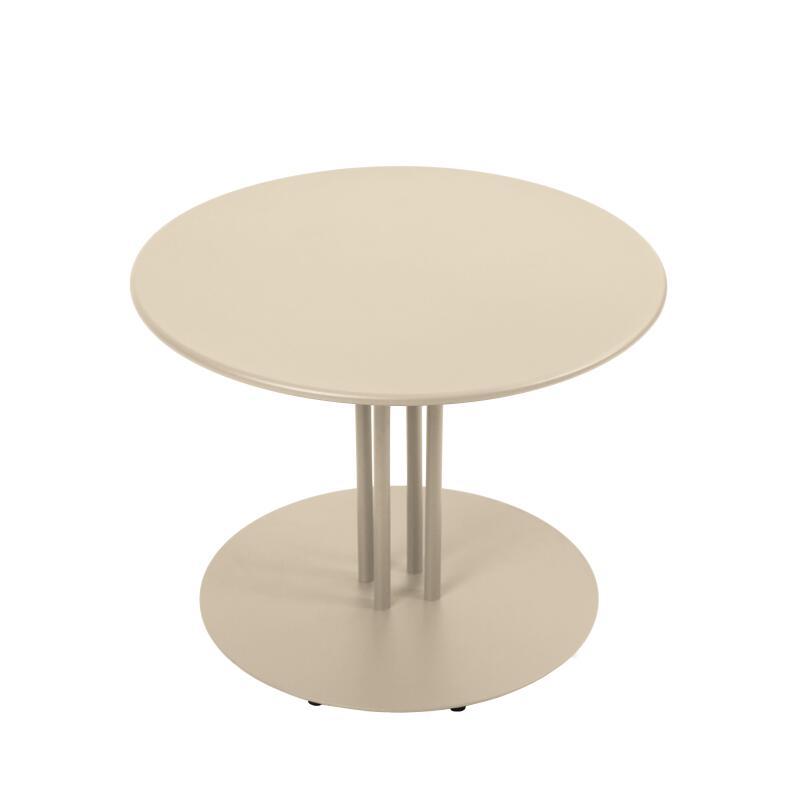 Mesa de centro de jardín redonda de metal Ø50x38 cm (3/4)