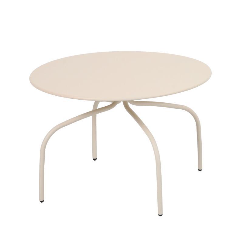 Mesas de centro nido de jardín redondas de metal Ø60x40 cm y Ø40x36 cm - Por 2 (3/6)