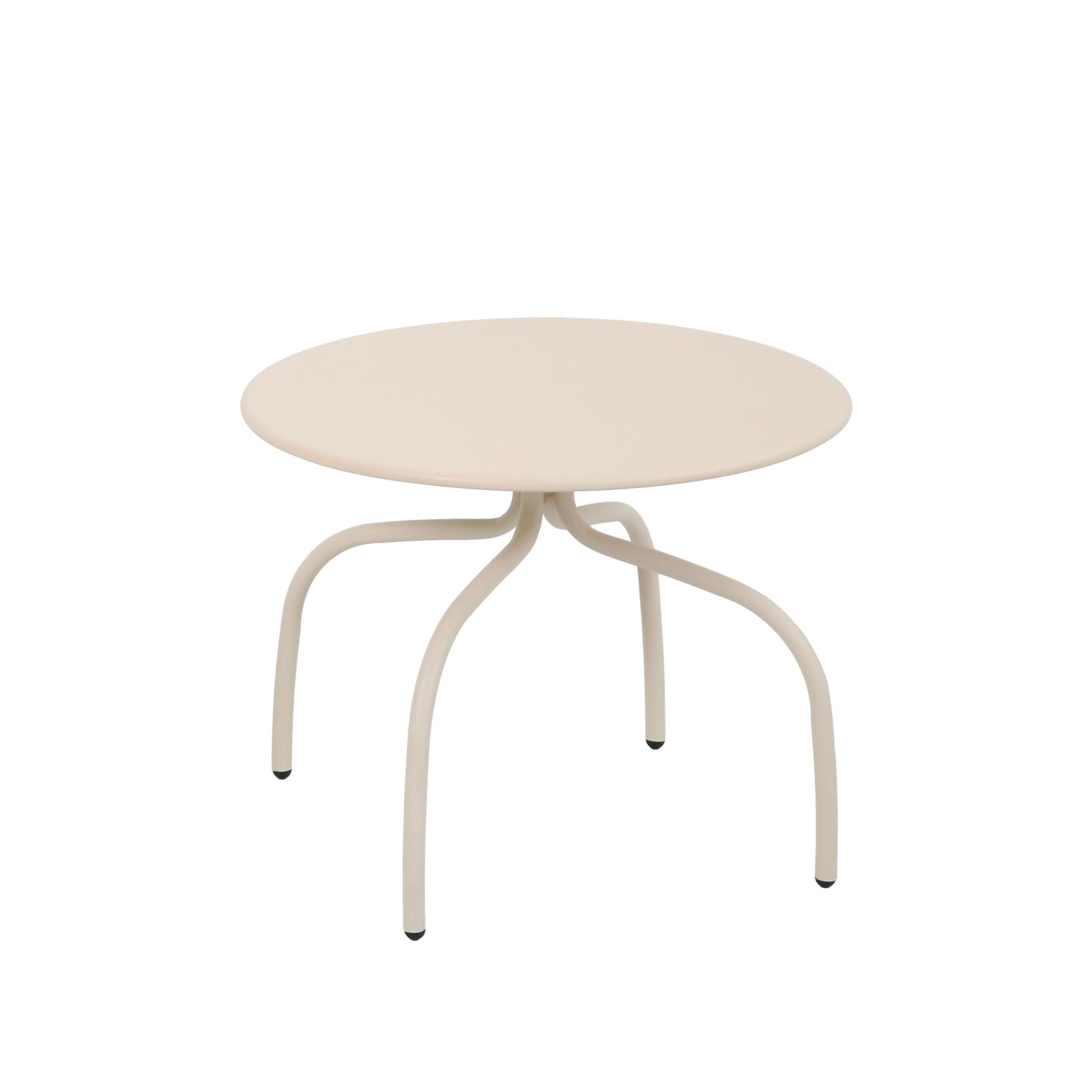 Mesas de centro nido de jardín redondas de metal Ø60x40 cm y Ø40x36 cm - Por 2