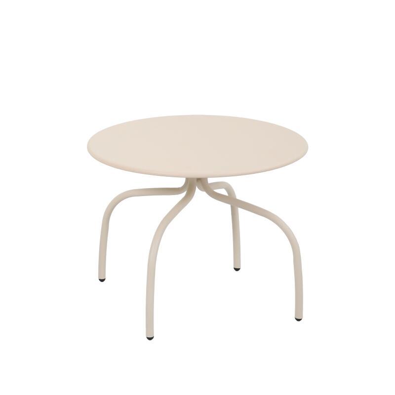 Mesas de centro nido de jardín redondas de metal Ø60x40 cm y Ø40x36 cm - Por 2 (4/6)