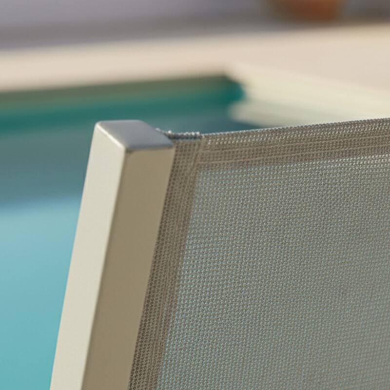 Silla de jardín de aluminio y textileno (2/8)