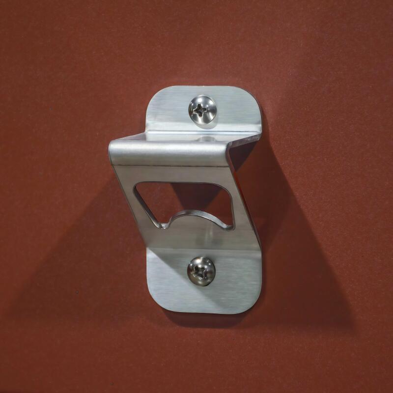 Mueble fregadero de 2 puertas de acero negro para cocina de exterior (6/7)