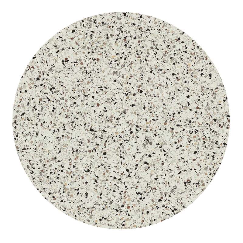 Mesa de jardín bistró redonda reclinable de aluminio negro y HPL 4 personas Ø60 cm (4/8)