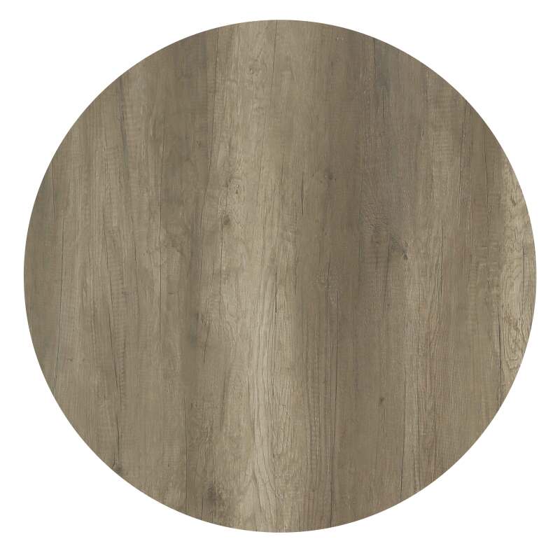 Mesa de jardín bistró redonda reclinable de aluminio negro y HPL 4 personas Ø60 cm (4/8)