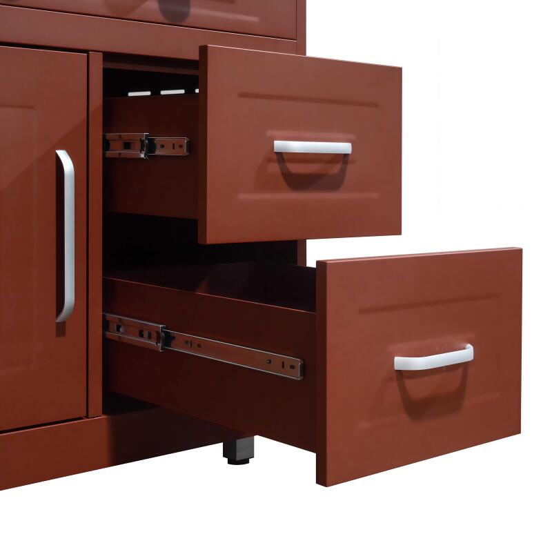 Mueble de cocina de exterior de gas de acero con 2 quemadores (5/7)