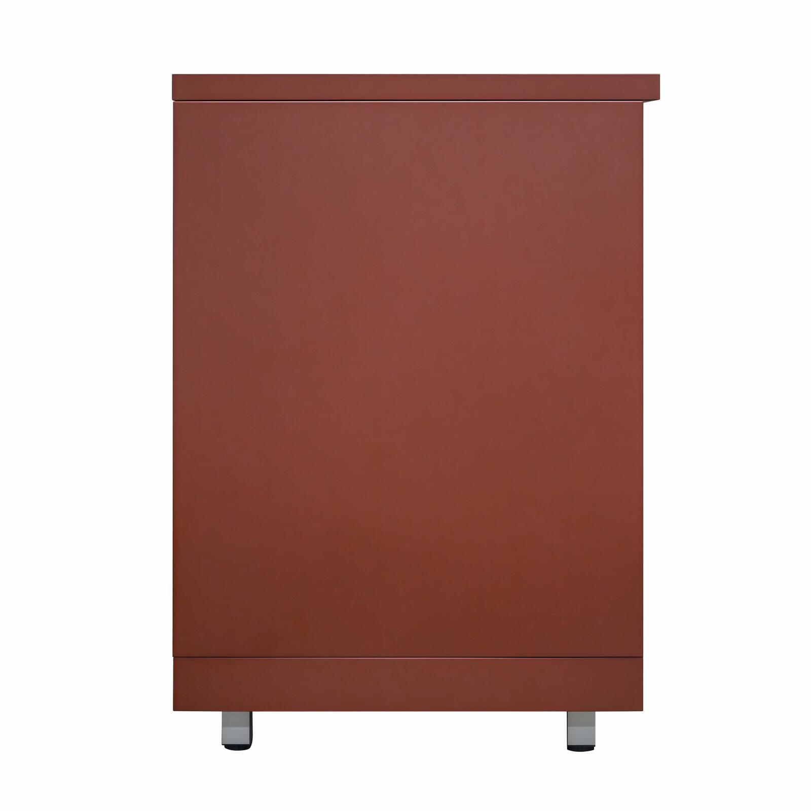 Mueble de cocina de exterior con módulo de almacenamiento y área de trabajo