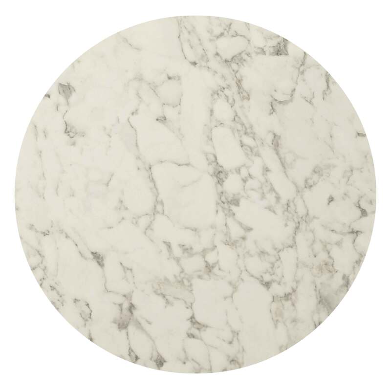 Mesa de jardín bistró redonda reclinable de aluminio negro y HPL 4 personas Ø70 cm (4/8)