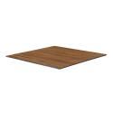 Mesa de jardín bistró cuadrada reclinable de aluminio negro 4 personas 60x60 cm
