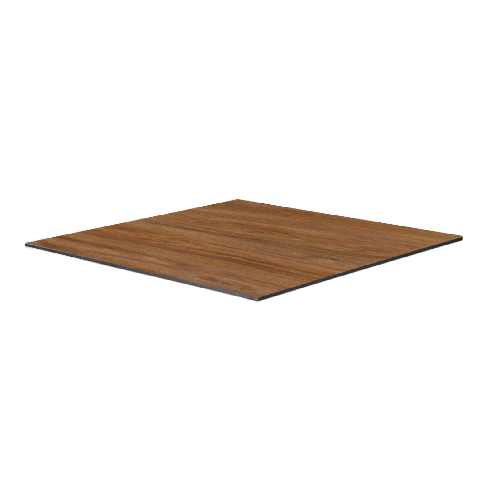 Mesa de jardín bistró cuadrada reclinable de aluminio negro 4 personas 60x60 cm