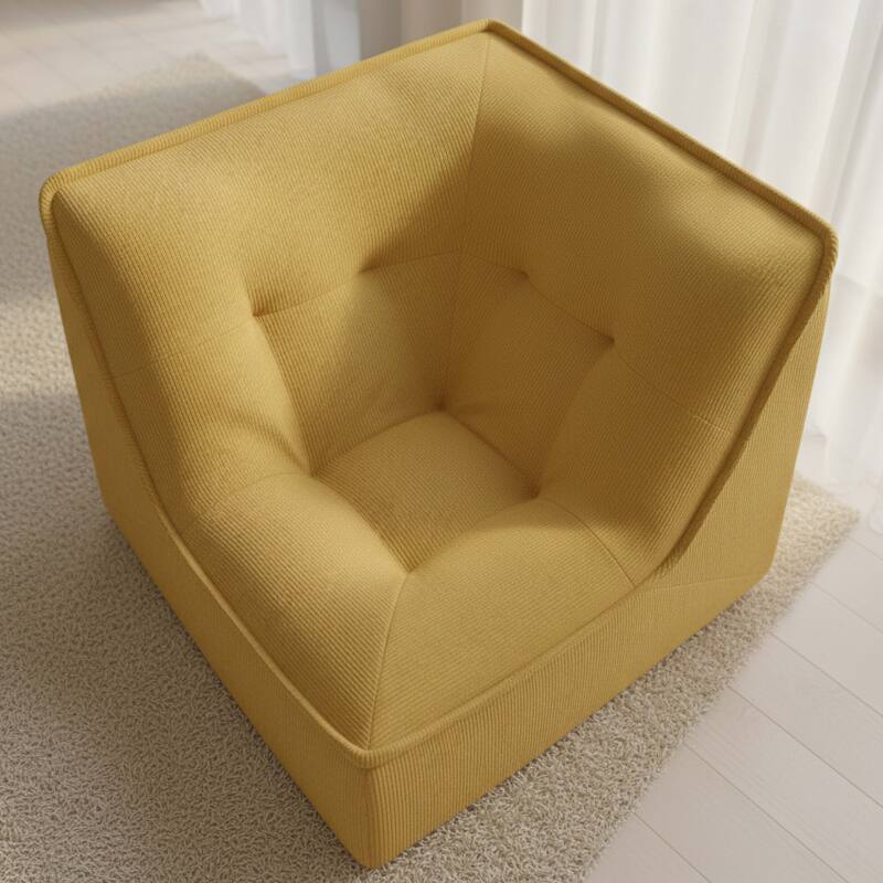 Sillón esquinero de tela para sofá modular (4/7)