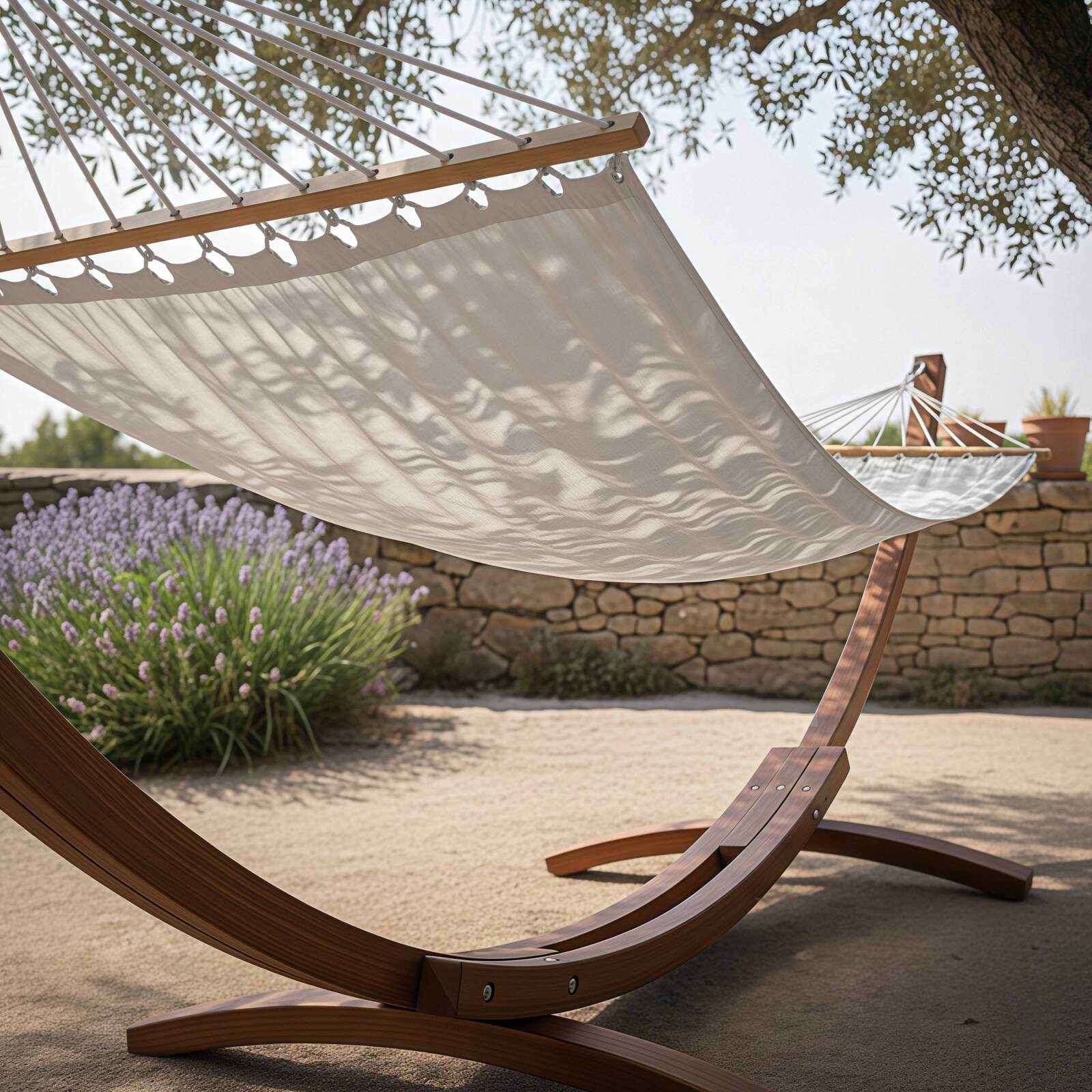 Hamaca con soporte de madera FSC®