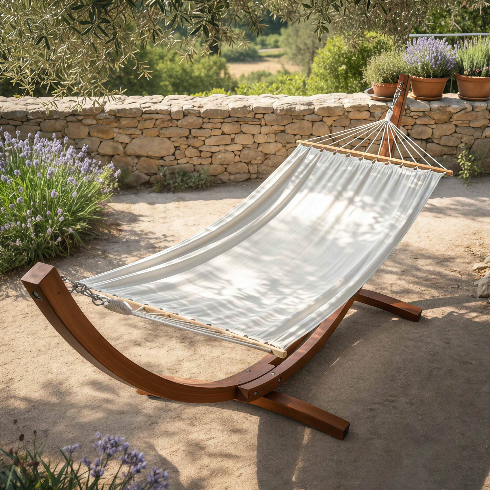 Hamaca con soporte de madera FSC®