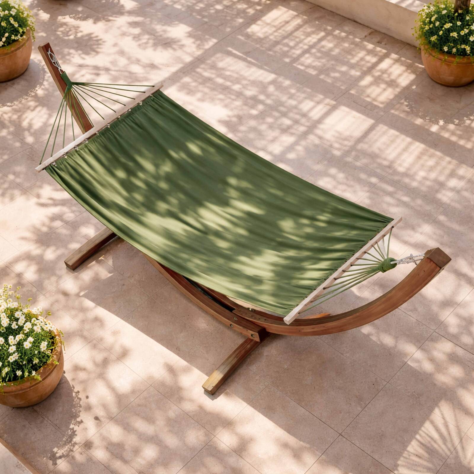 Hamaca con soporte de madera FSC®