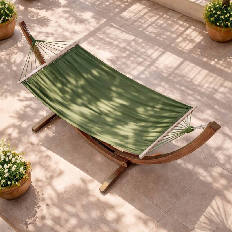 Hamaca con soporte de madera FSC® (2/7)