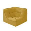 Sillón esquinero de tela para sofá modular