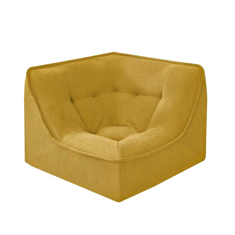 Sillón esquinero de tela para sofá modular