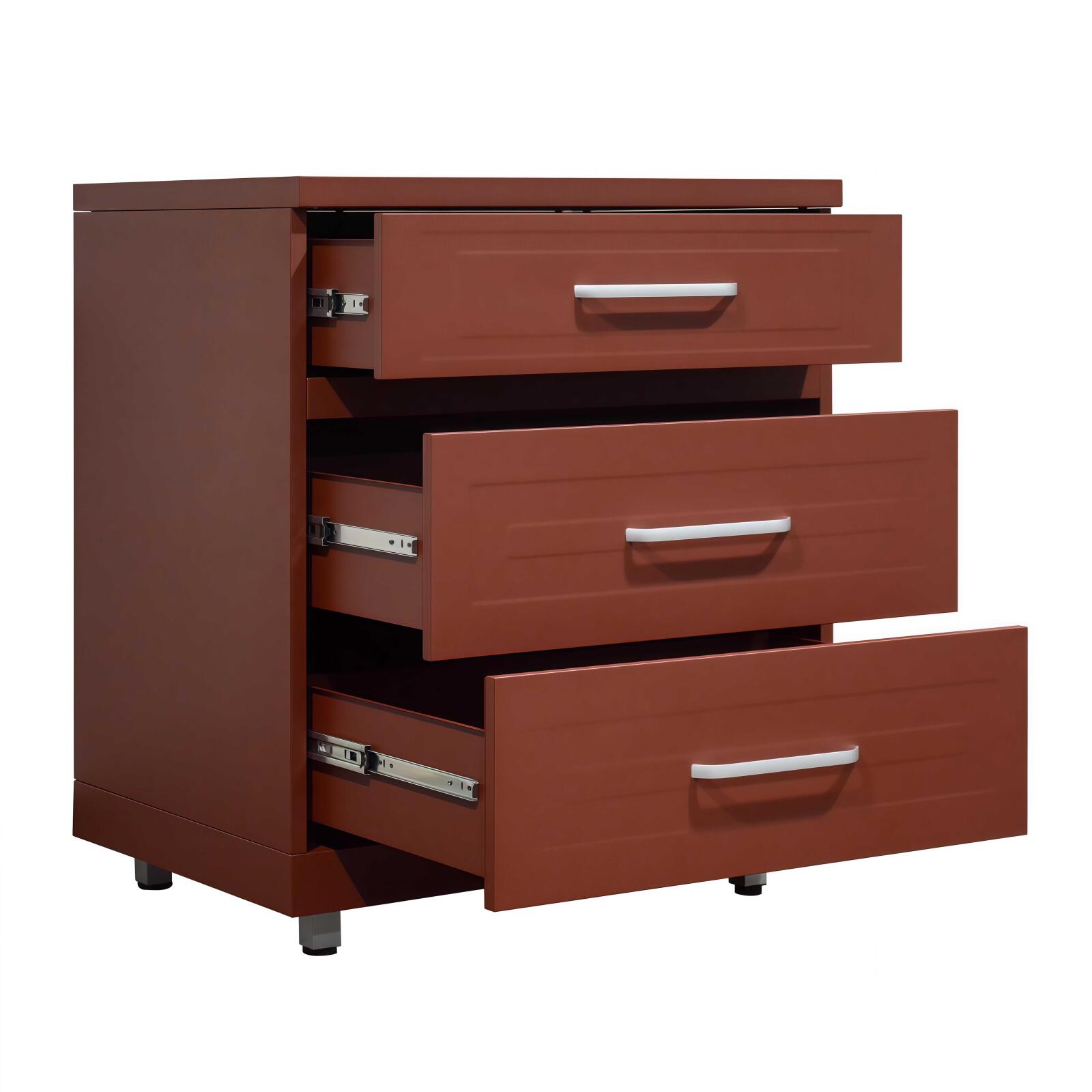 Cocina de exterior de metal con fregadero de exterior y almacenaje - 3 módulos