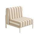 Sillón a rayas para sofá modular de exterior