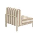Sillón a rayas para sofá modular de exterior