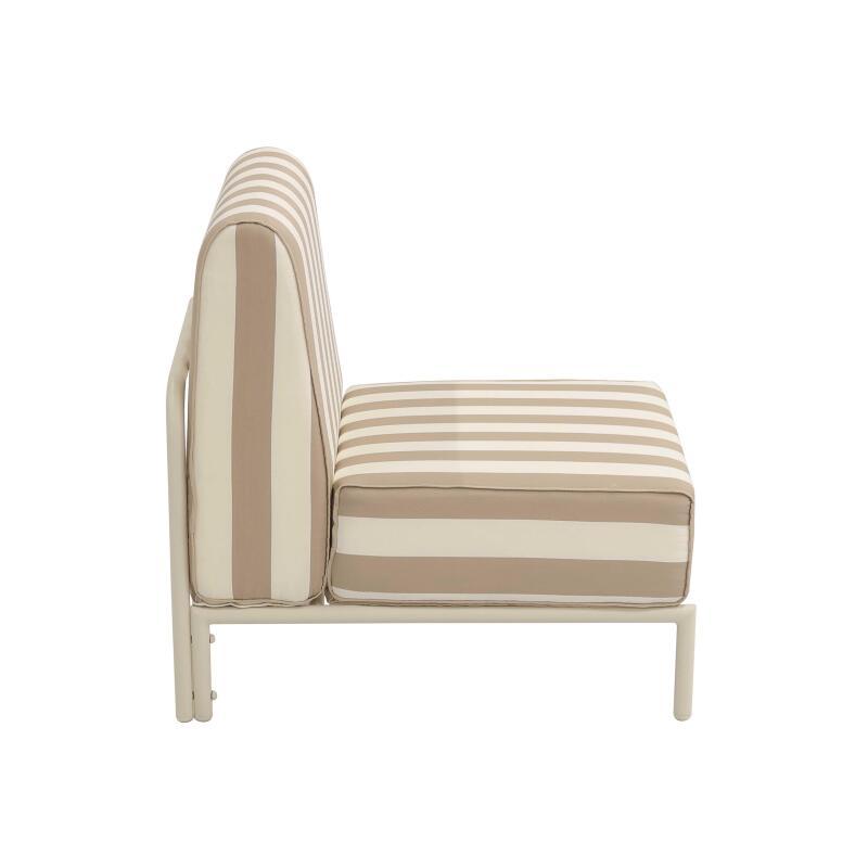 Sillón a rayas para sofá modular de exterior (4/7)