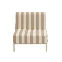 Sillón a rayas para sofá modular de exterior