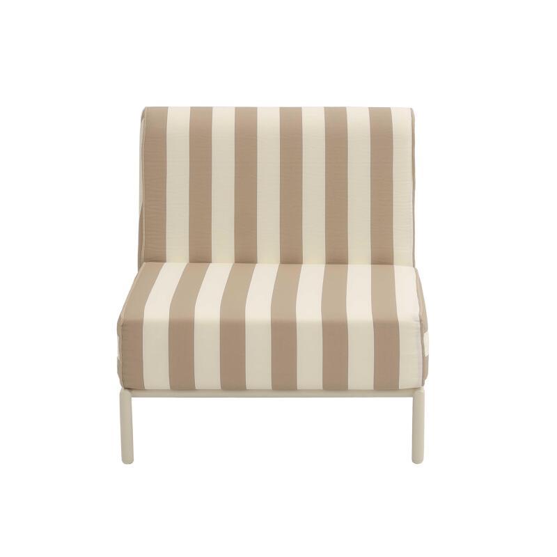 Sillón a rayas para sofá modular de exterior (3/7)