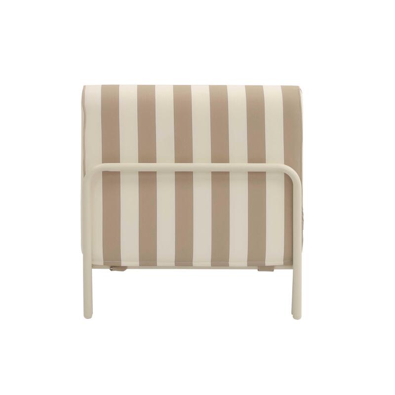 Sillón a rayas para sofá modular de exterior (6/7)