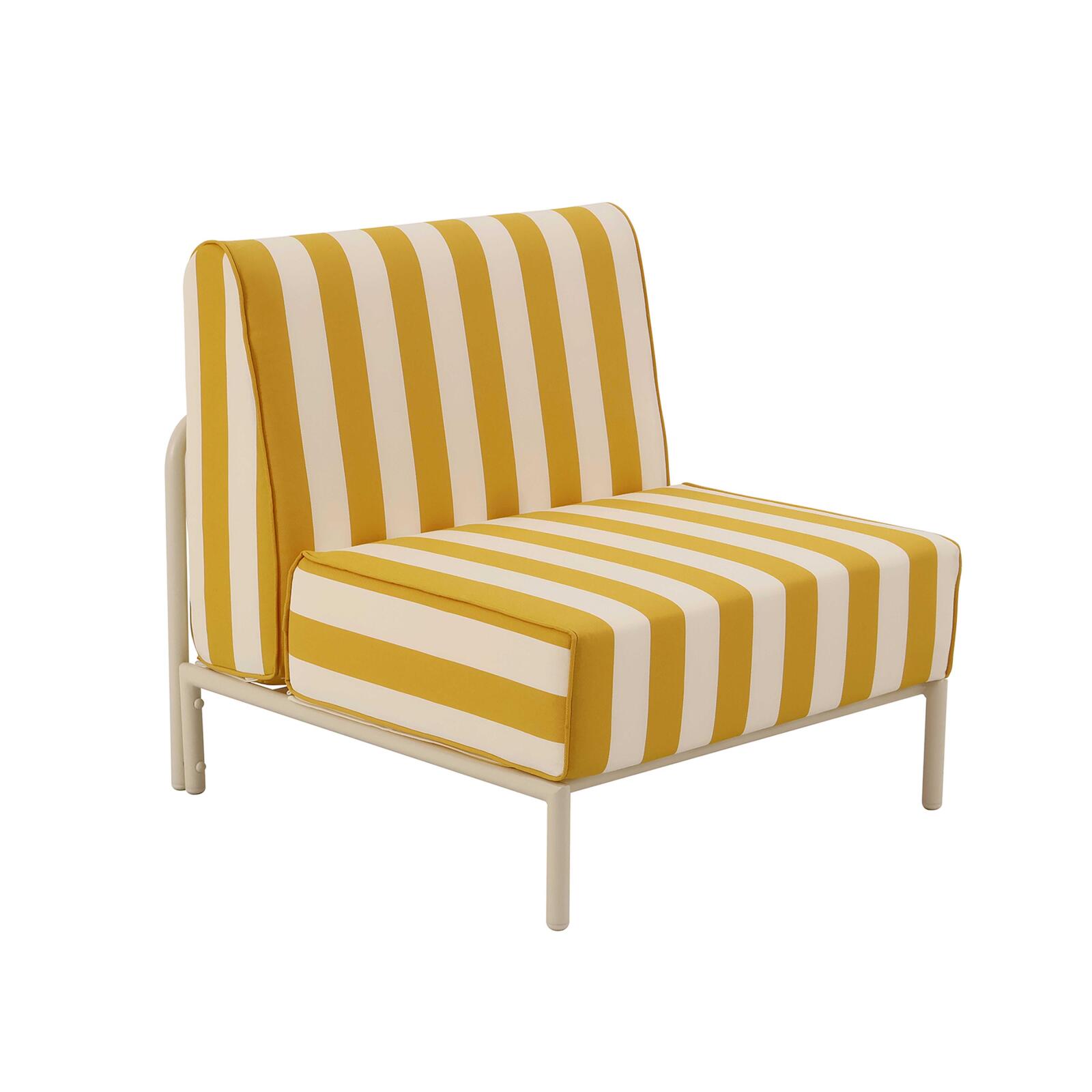Sillón a rayas para sofá modular de exterior
