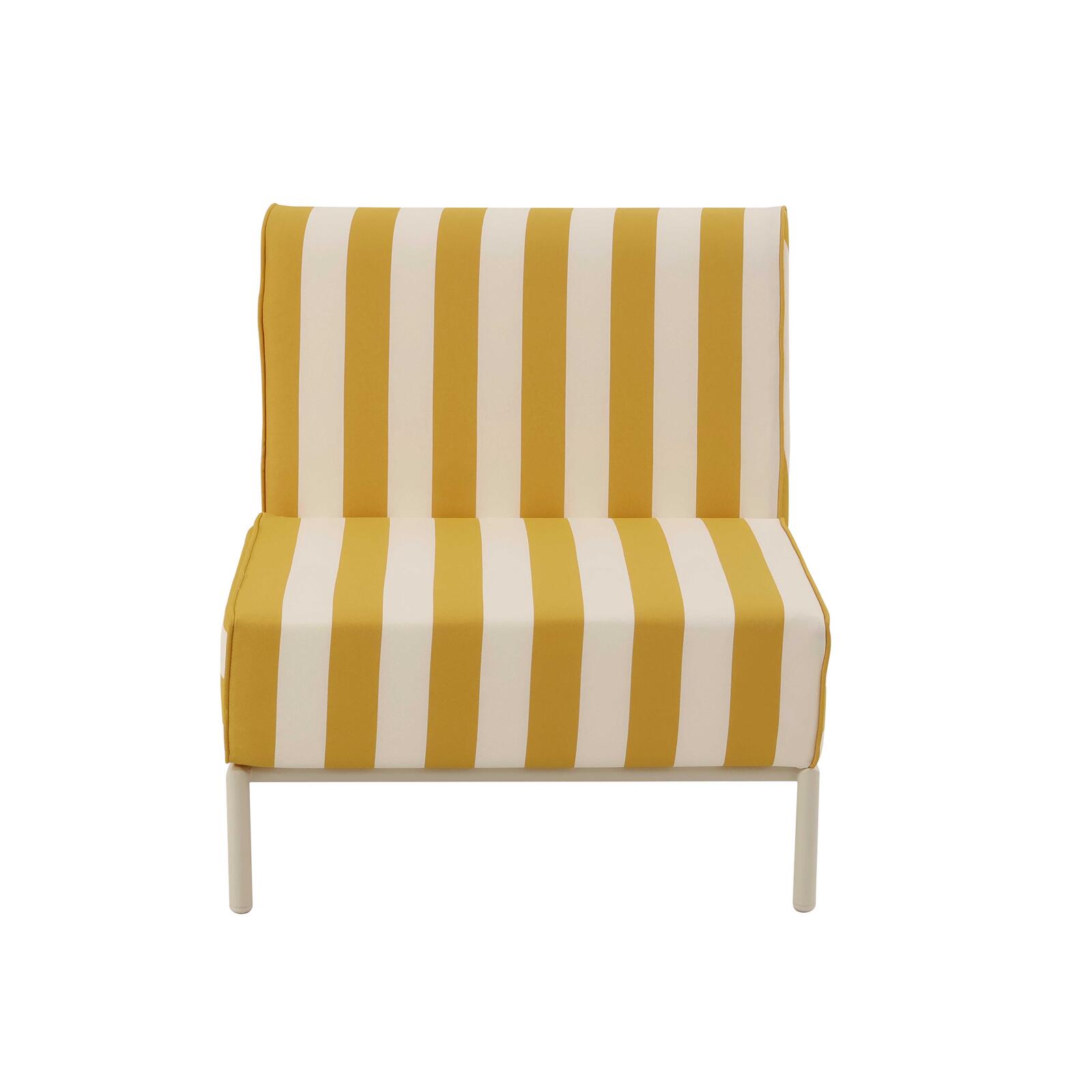 Sillón a rayas para sofá modular de exterior