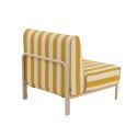 Sillón a rayas para sofá modular de exterior