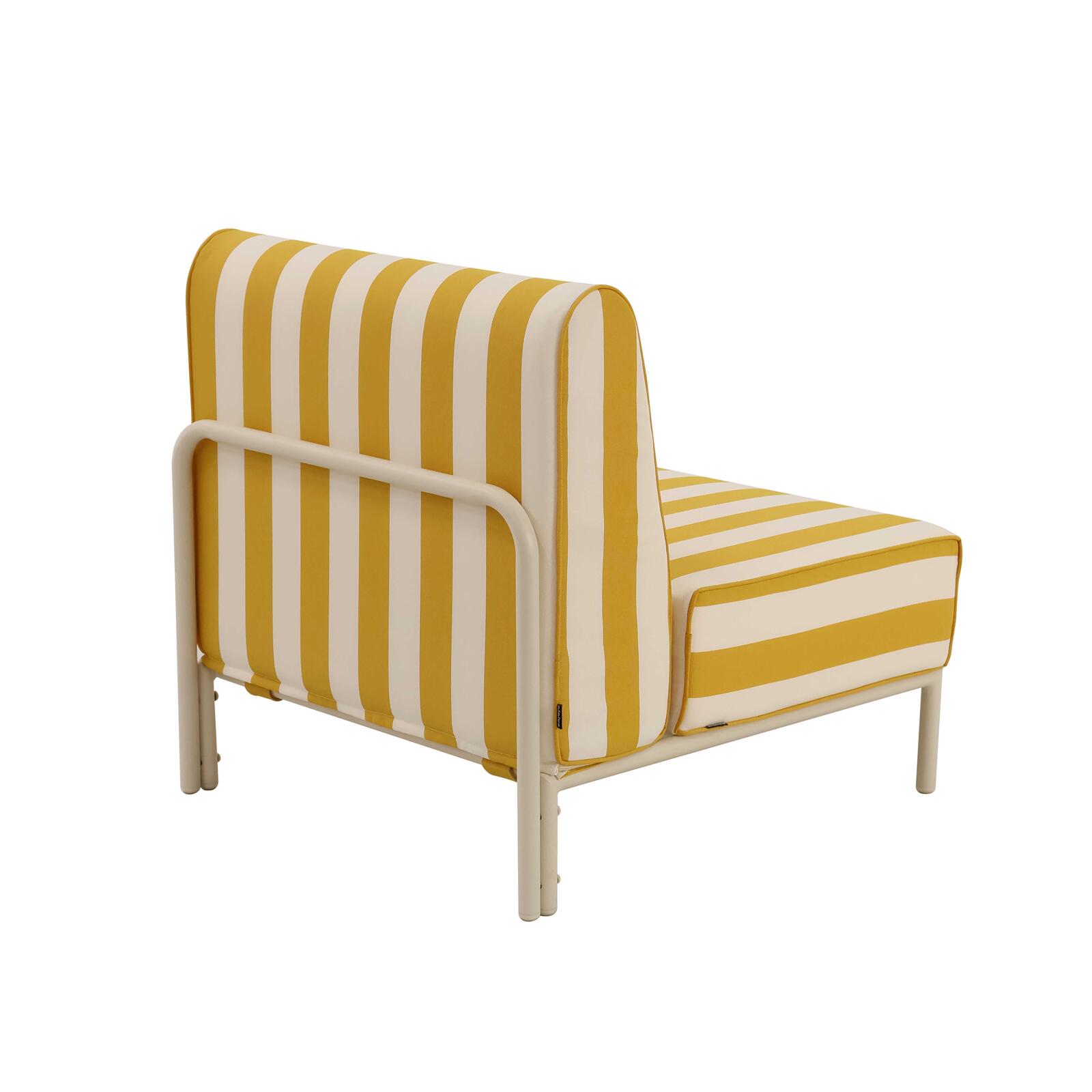 Sillón a rayas para sofá modular de exterior