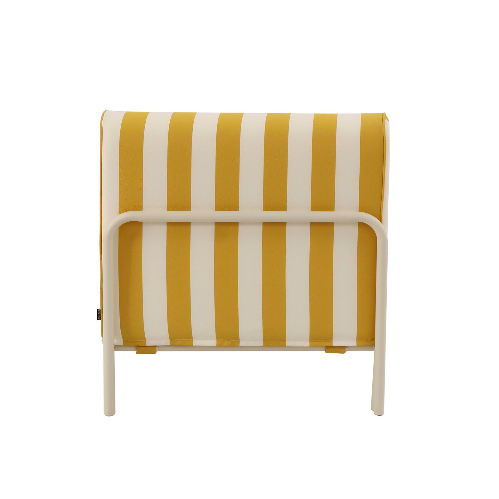 Sillón a rayas para sofá modular de exterior