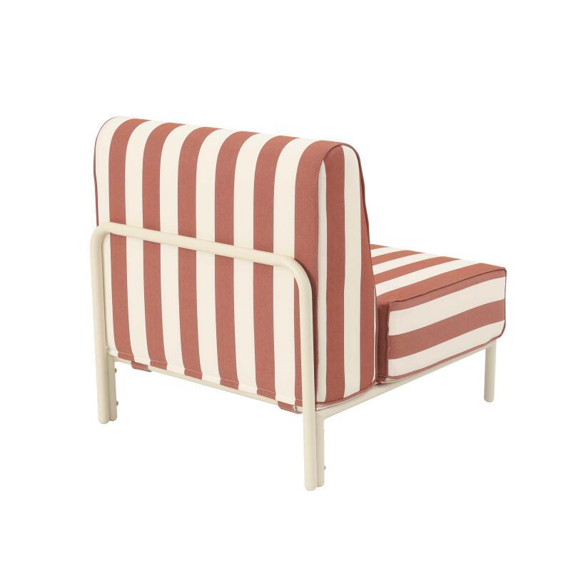 Sillón a rayas para sofá modular de exterior (3/8)
