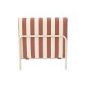 Sillón a rayas para sofá modular de exterior