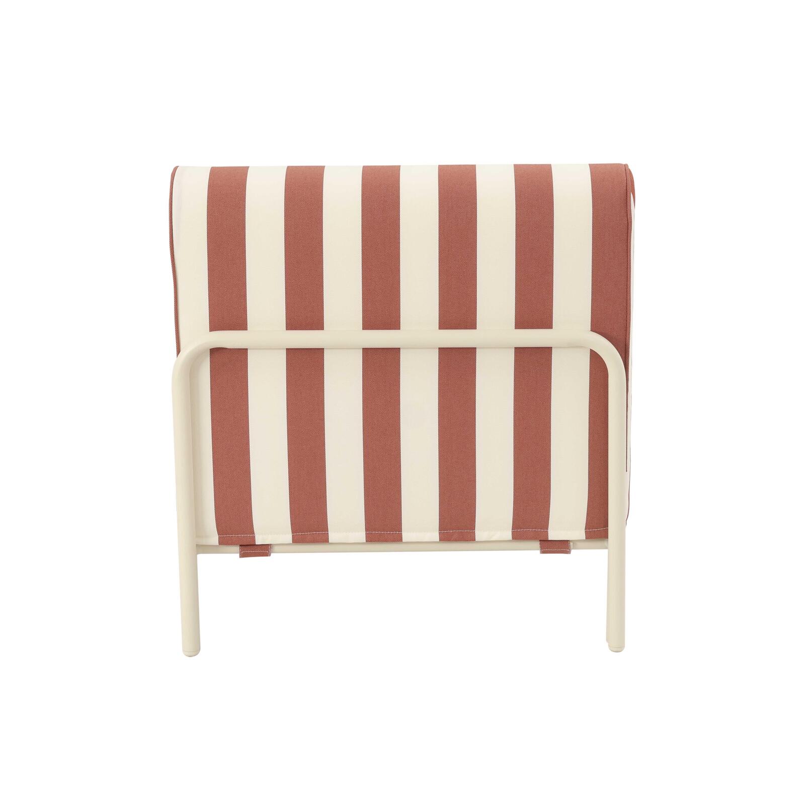 Sillón a rayas para sofá modular de exterior