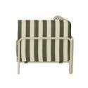 Sillón esquinero a rayas para sofá modular de exterior
