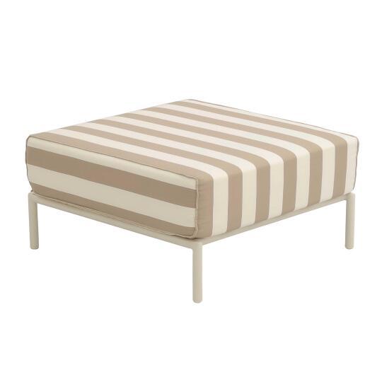 Puf a rayas para sofá modular de exterior