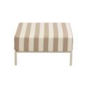 Puf a rayas para sofá modular de exterior