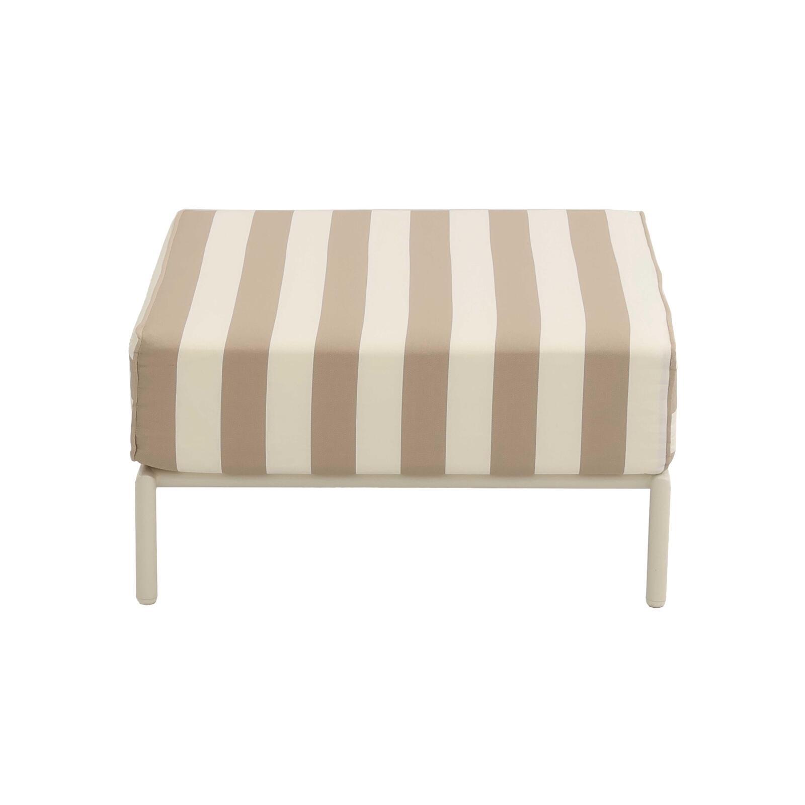Puf a rayas para sofá modular de exterior