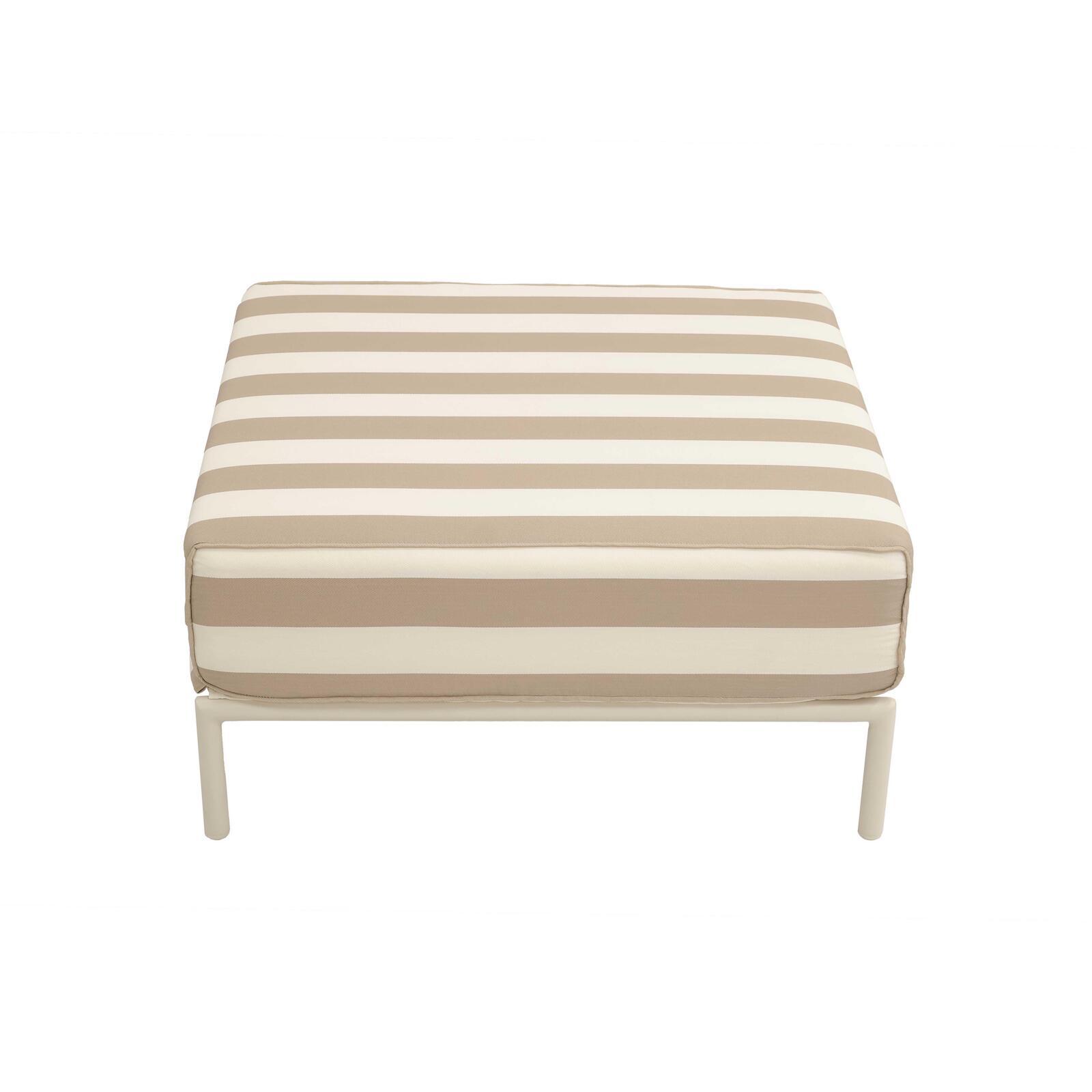 Puf a rayas para sofá modular de exterior