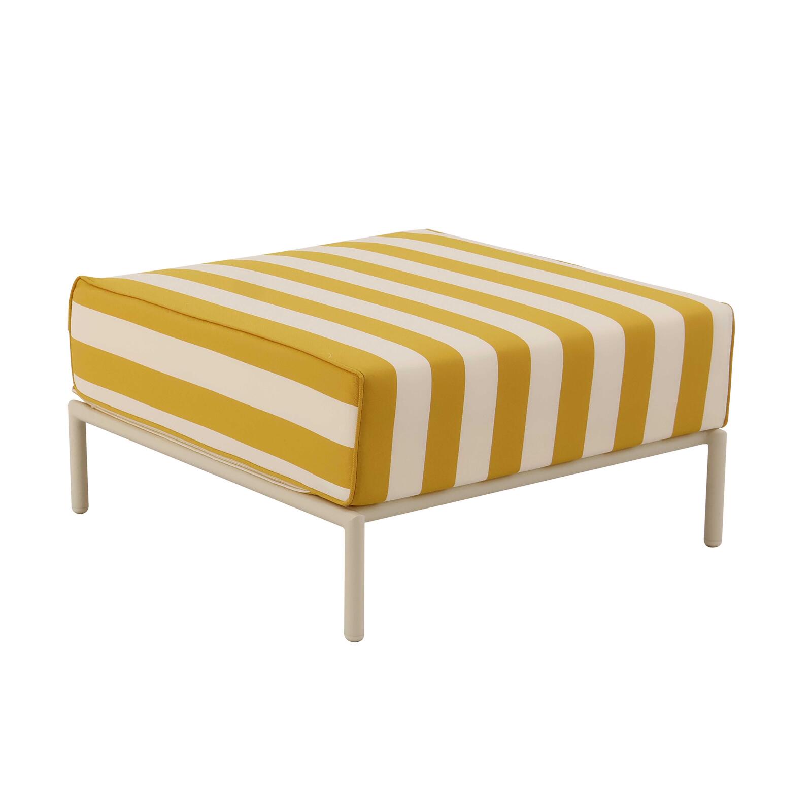 Puf a rayas para sofá modular de exterior