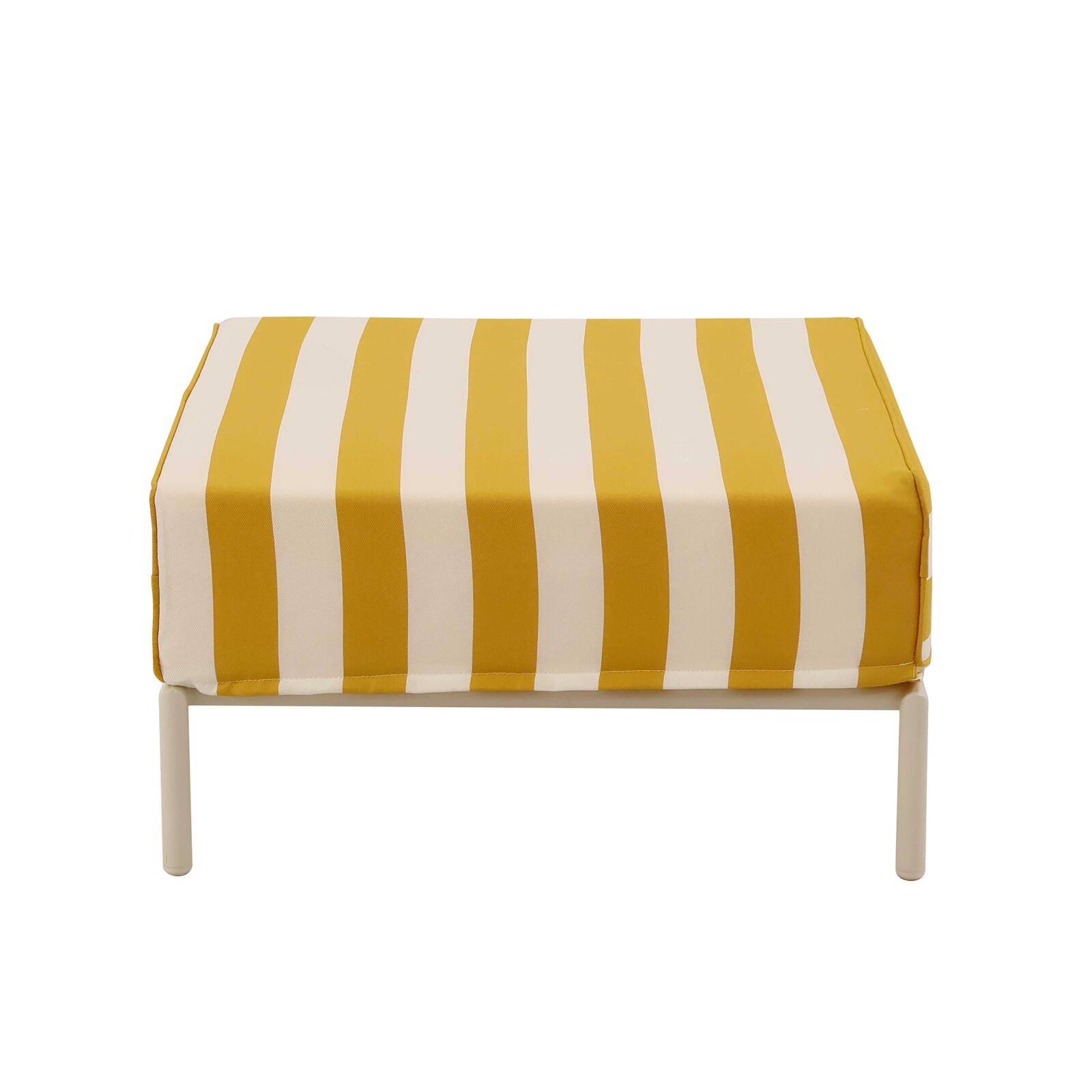 Puf a rayas para sofá modular de exterior