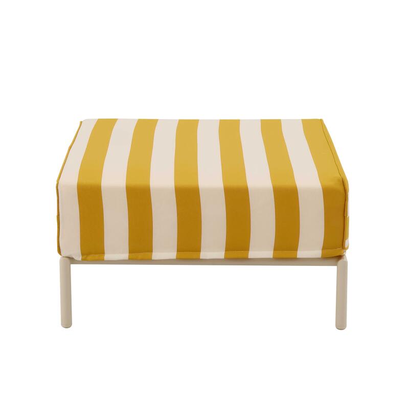 Puf a rayas para sofá modular de exterior