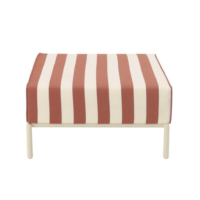 Puf a rayas para sofá modular de exterior (3/6)