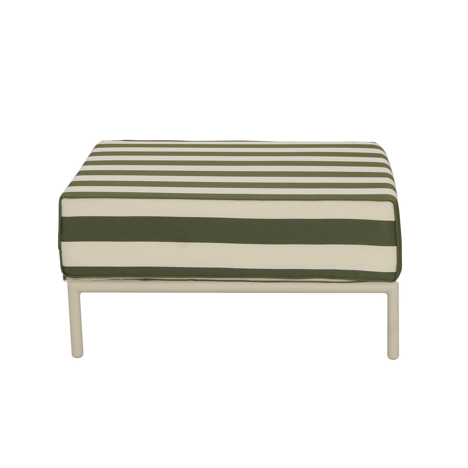 Puf a rayas para sofá modular de exterior