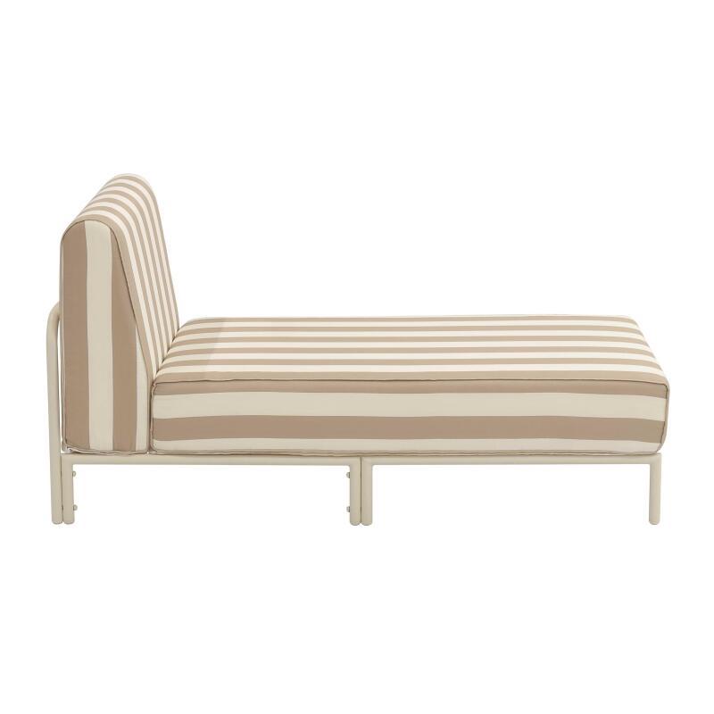 Chaise longue a rayas para sofá modular de exterior (5/7)