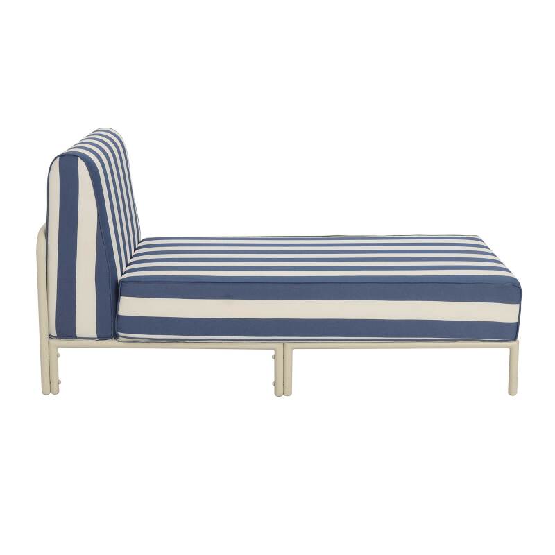 Chaise longue a rayas para sofá modular de exterior (5/8)