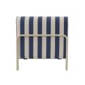 Chaise longue a rayas para sofá modular de exterior