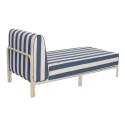 Chaise longue a rayas para sofá modular de exterior